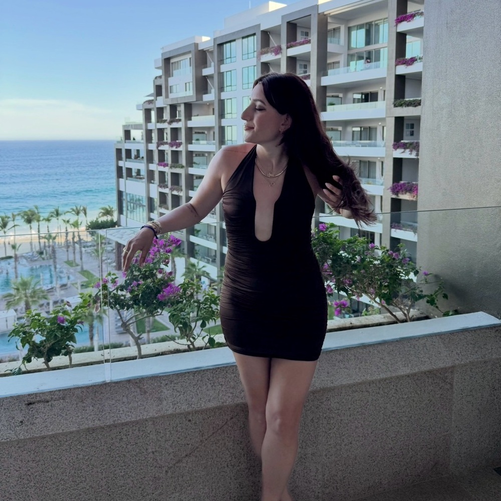 OhPolly Halter Neck Mini Dress